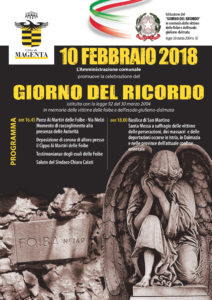Giorno del Ricordo 2018: il programma della commemorazione